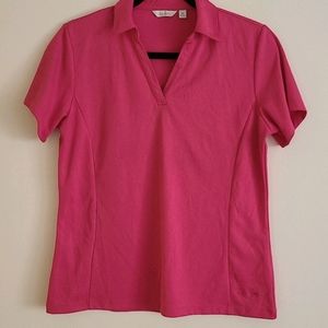 Pink womens golf shirt